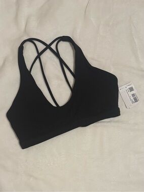Lululemon Nulu Black Strappy Crossback Sports Bra